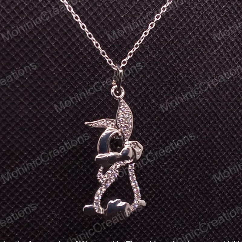 Round Cut CZ Diamond Pendant 18" Chain Necklace, Birthday Dainty Sterling Silver Women's Pretty Gift