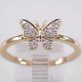14K Yellow Gold Plated Solitaire Ring, 925 Silver Anniversary Gift