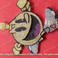 Custom Cartoon Pendant, 14K Yellow Gold Plated, Round Cut CZ Diamond, Iced Out Jewelry