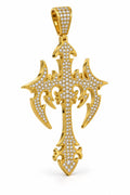 Tribal Gothic Cross Pendant, view 1