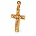 Small Geometric Cross Pendant, view 1