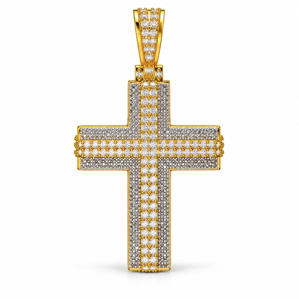 Textured Cross Pendant, view 2