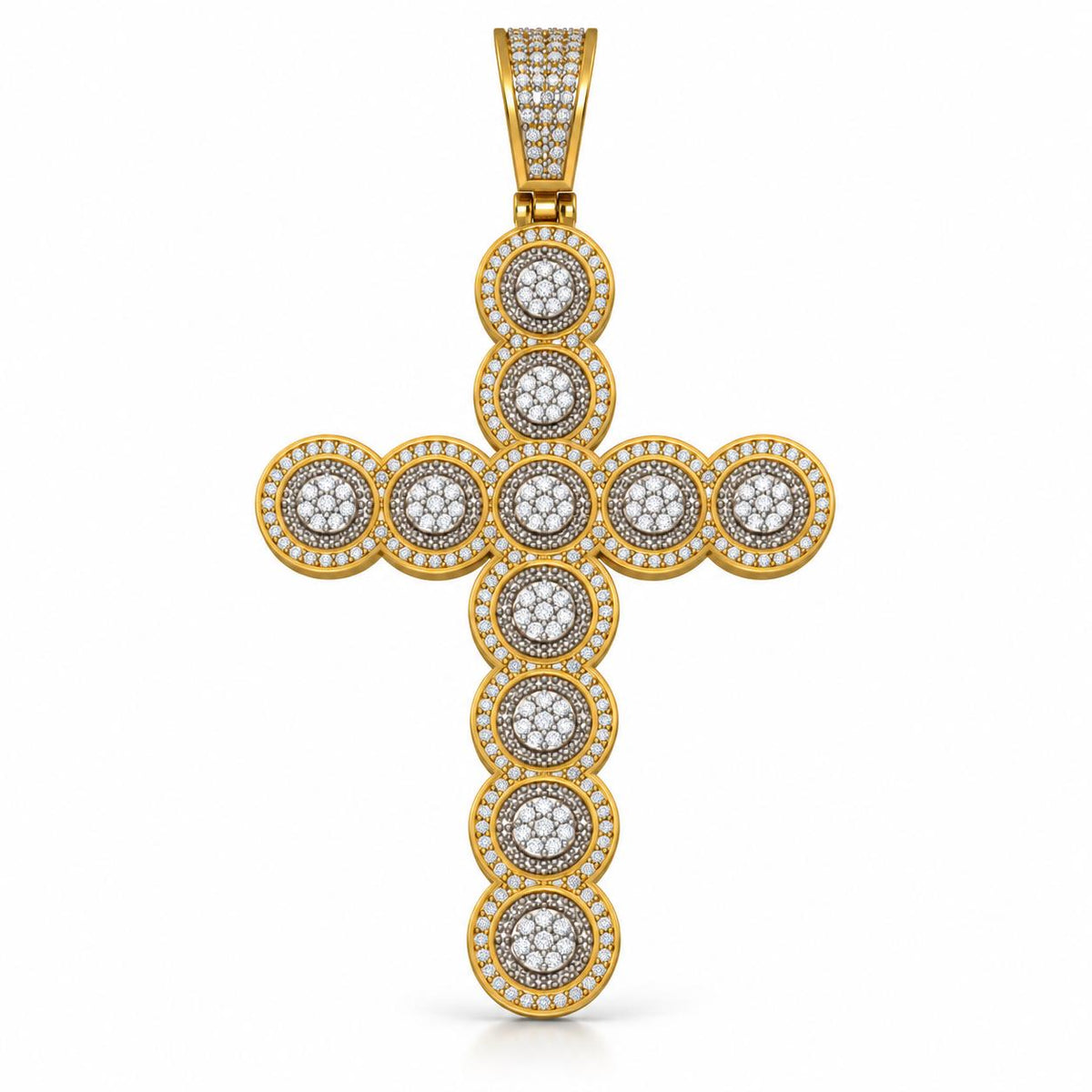 Medallion Cross Pendant, view 2