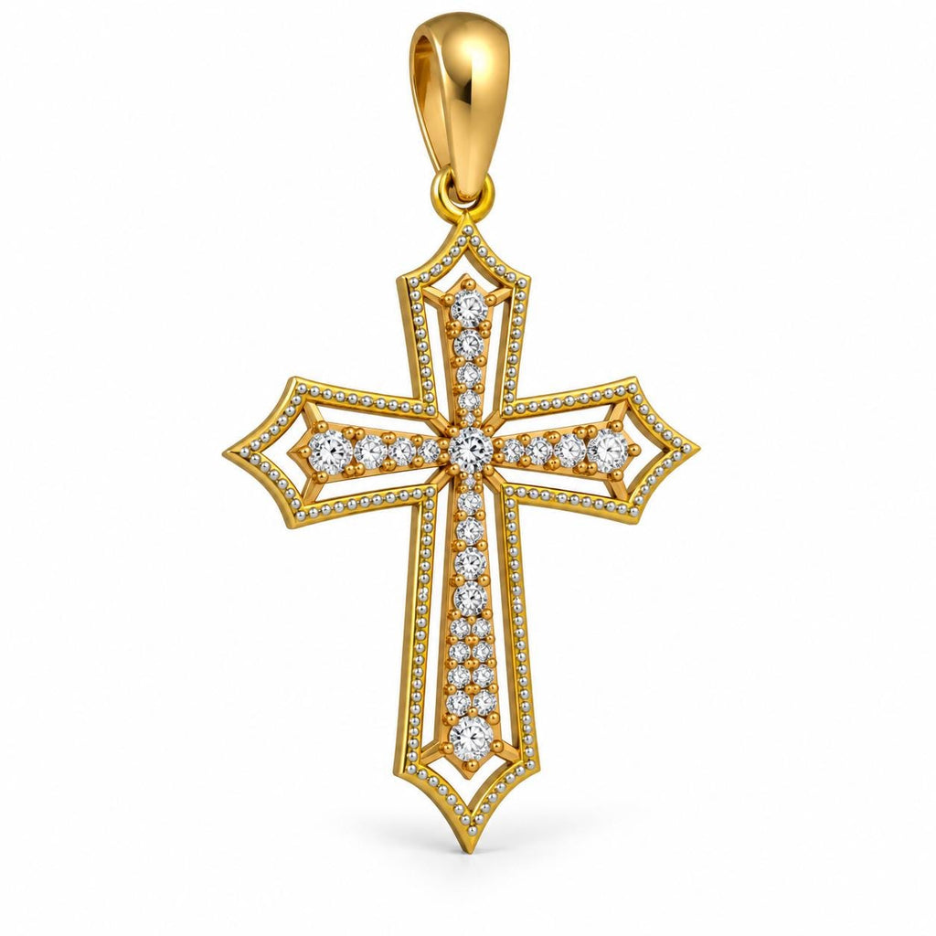 Gothic Cross Pendant, view 1