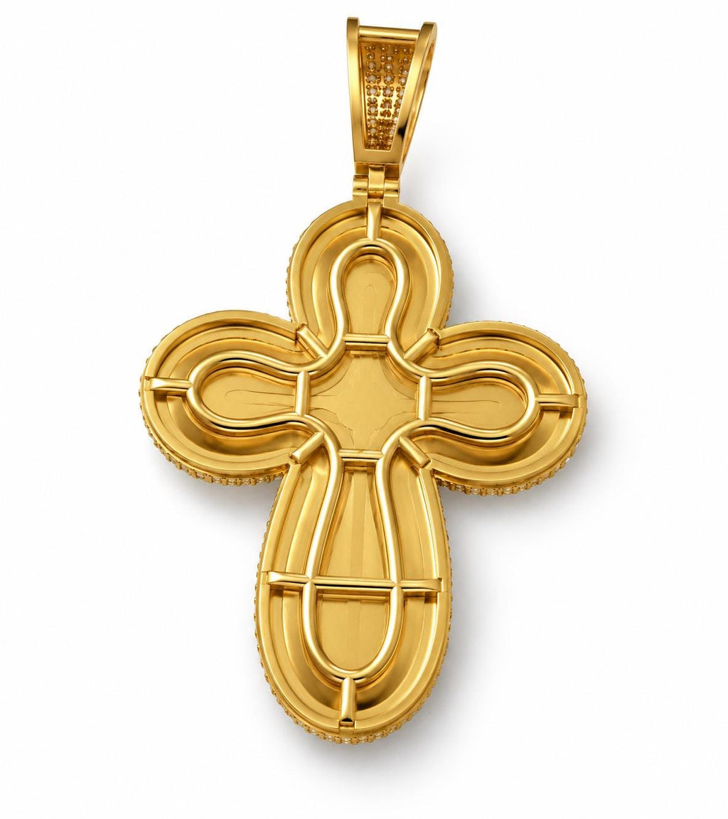 Lobed Cross Pendant, view 3