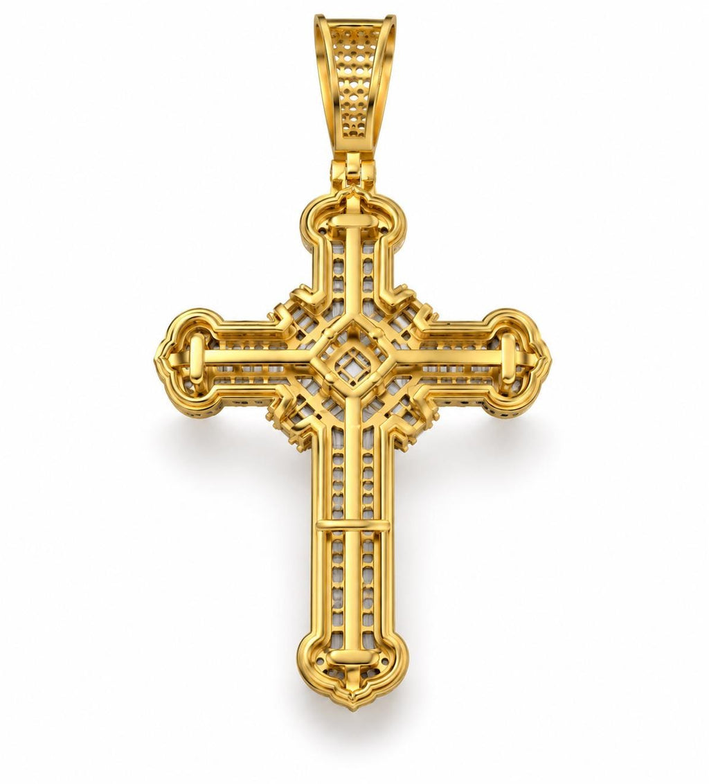 Baguette X Cross Pendant, view 3