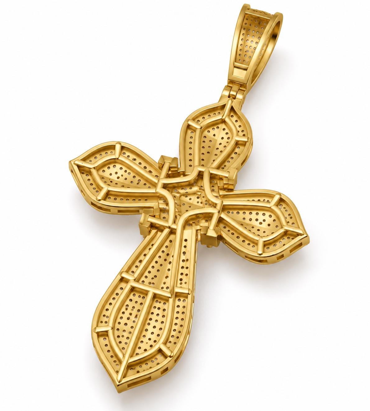 Leaf Cross Pendant, view 3