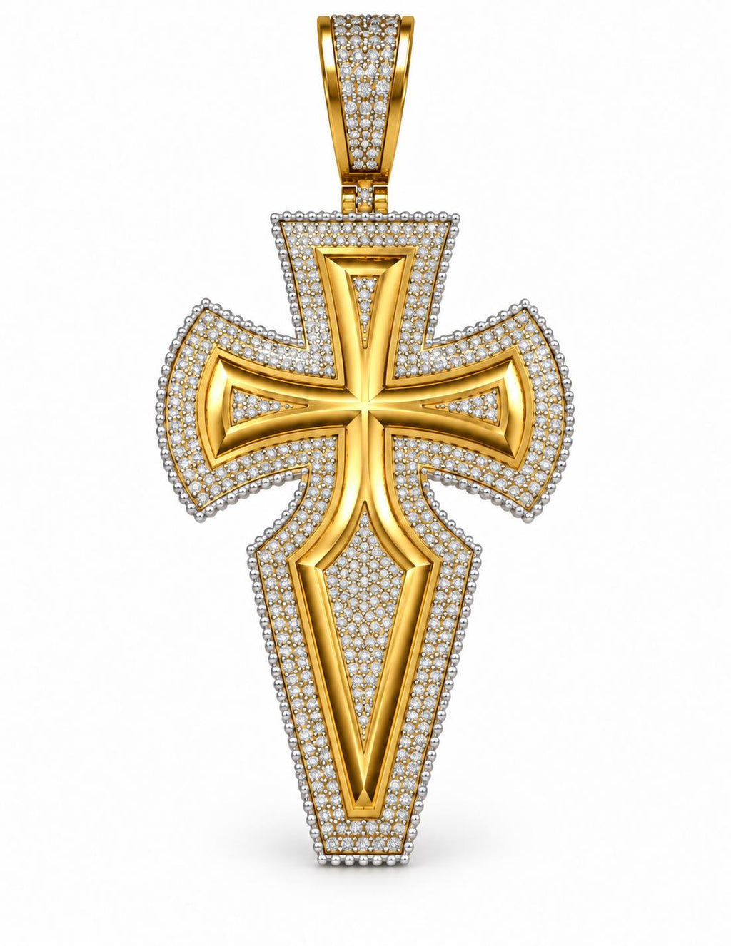 Shield Cross Pendant, view 2