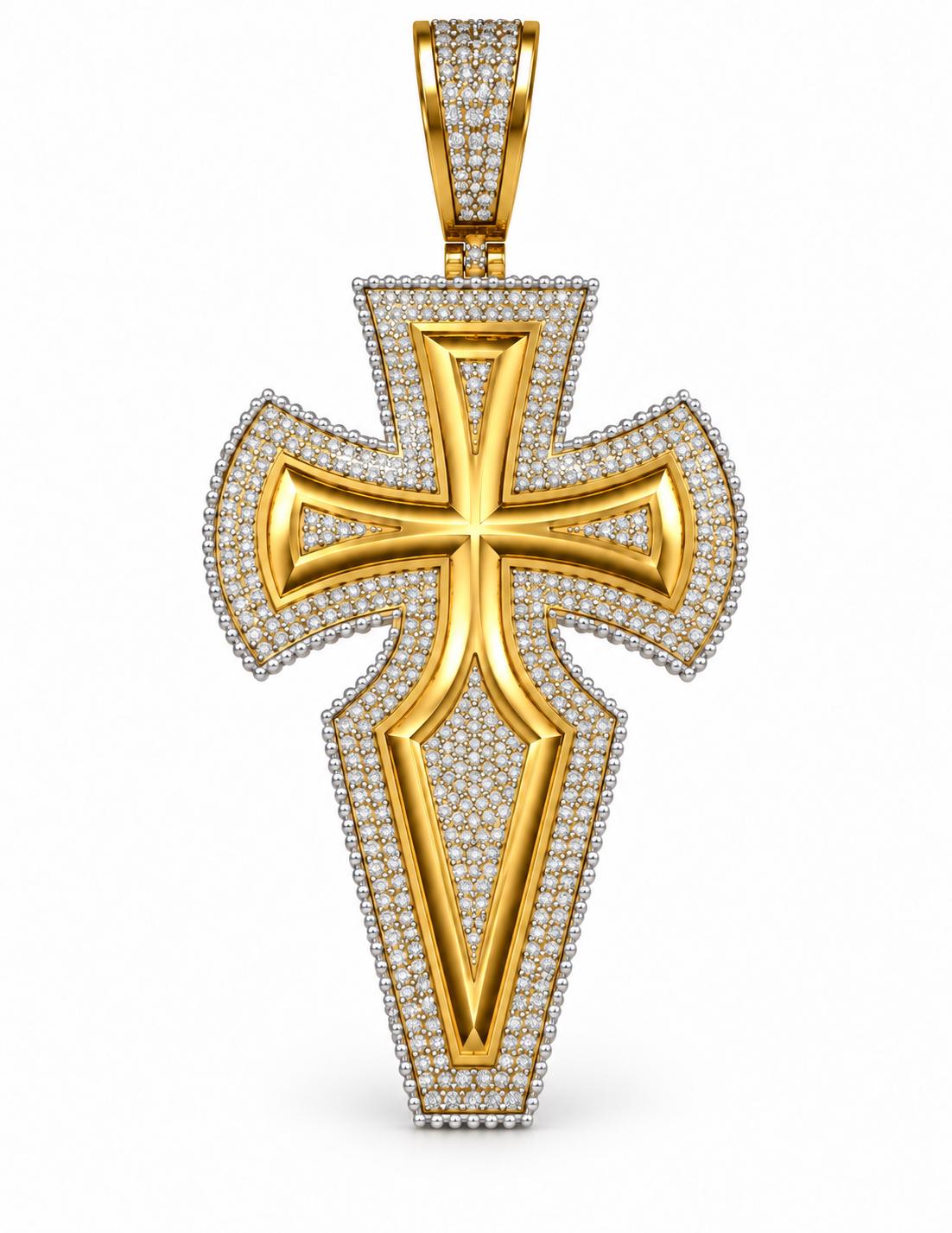 Shield Cross Pendant, view 2