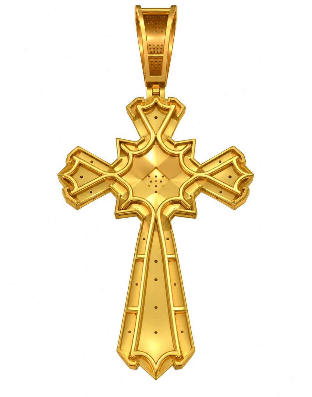 Flower Star Cross Pendant, view 3