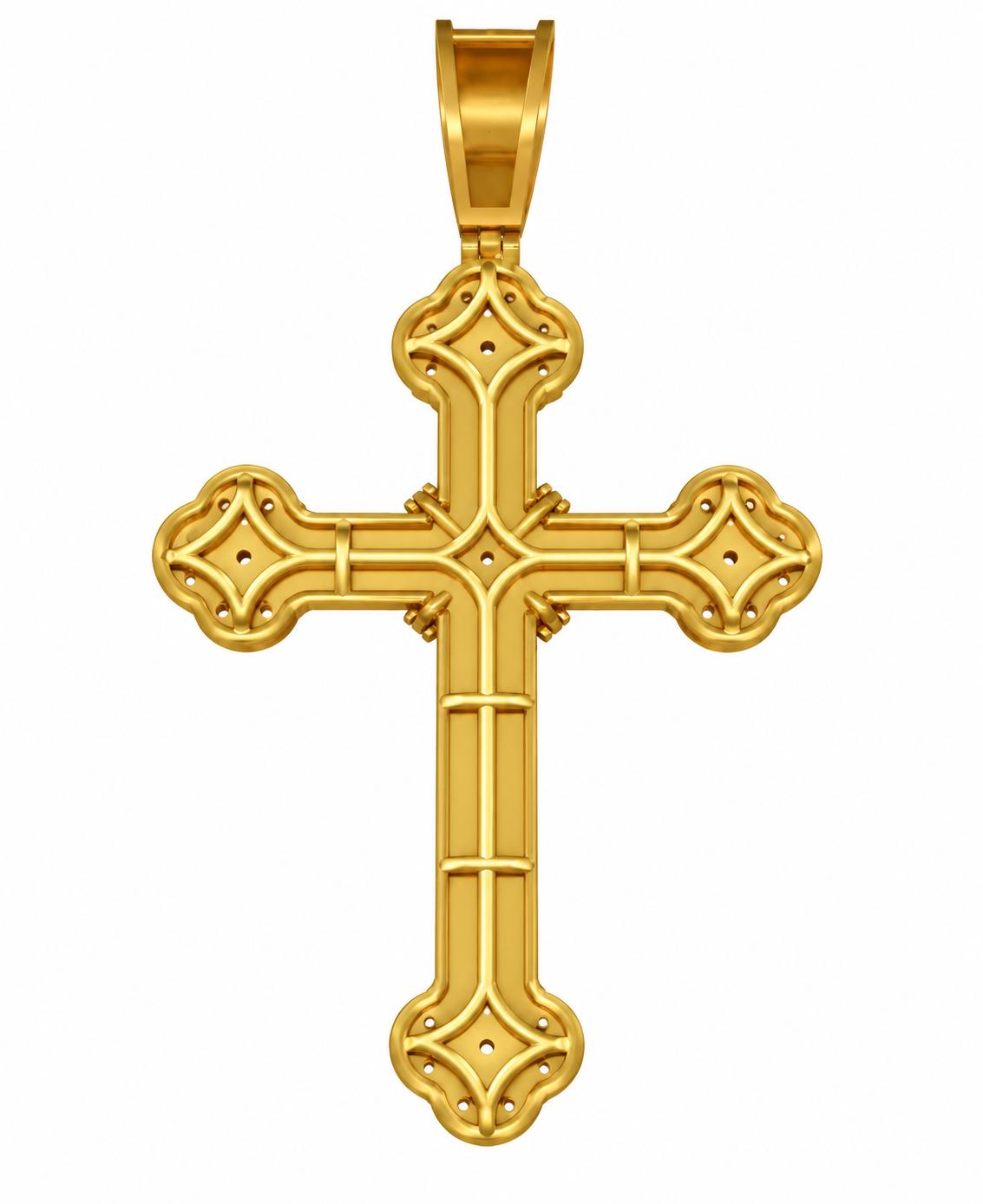 Clover Cross Pendant, view 3