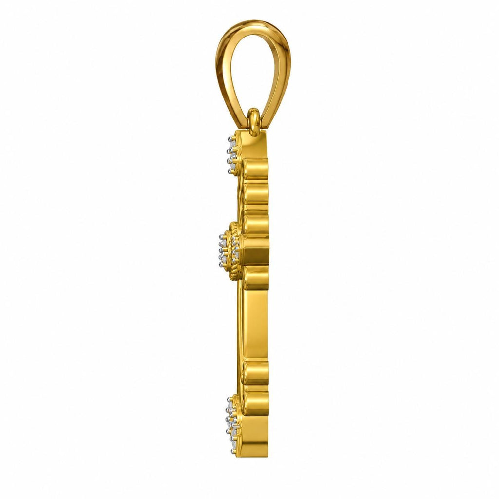 Scroll Cross Pendant, view 4
