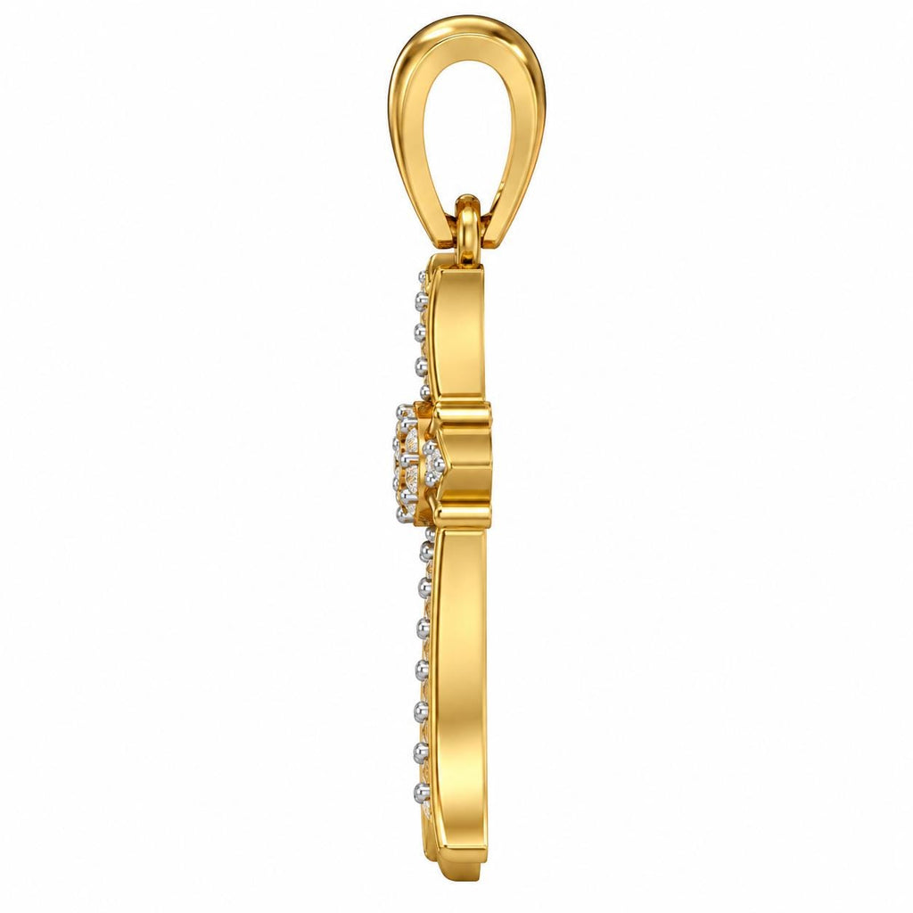 Small Pointed Cross Pendant, view 4