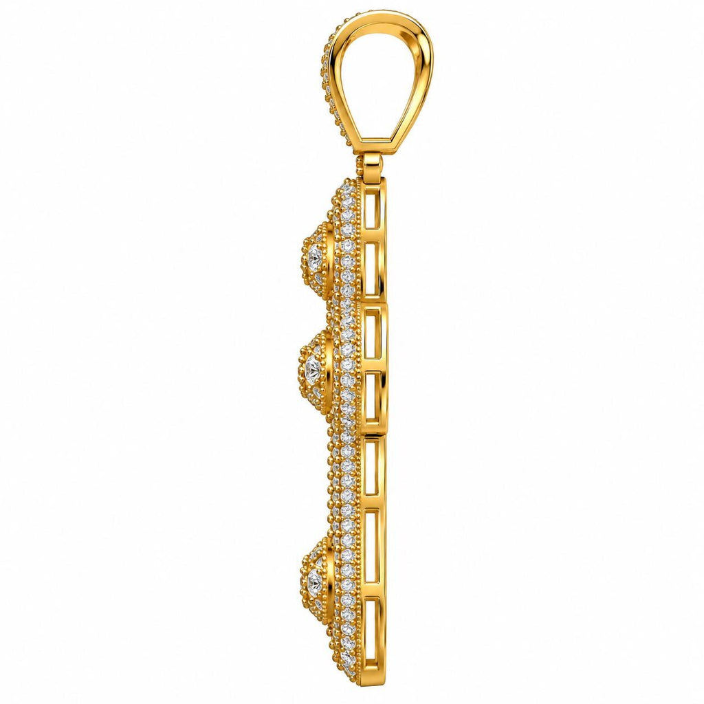 Rosette Cross Pendant, view 4