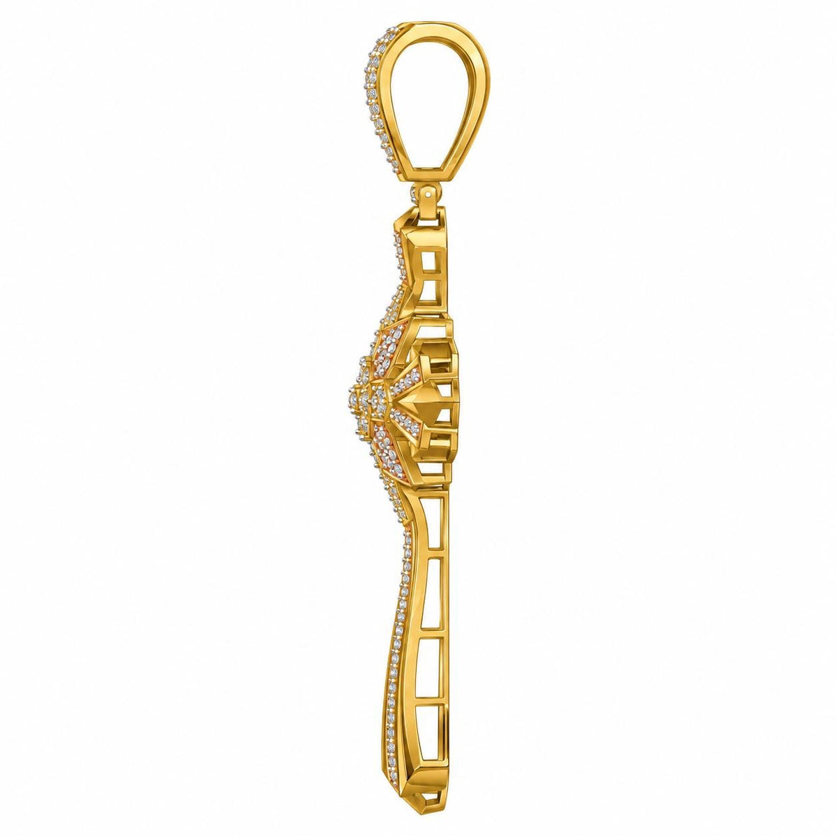 Flower Star Cross Pendant, view 4