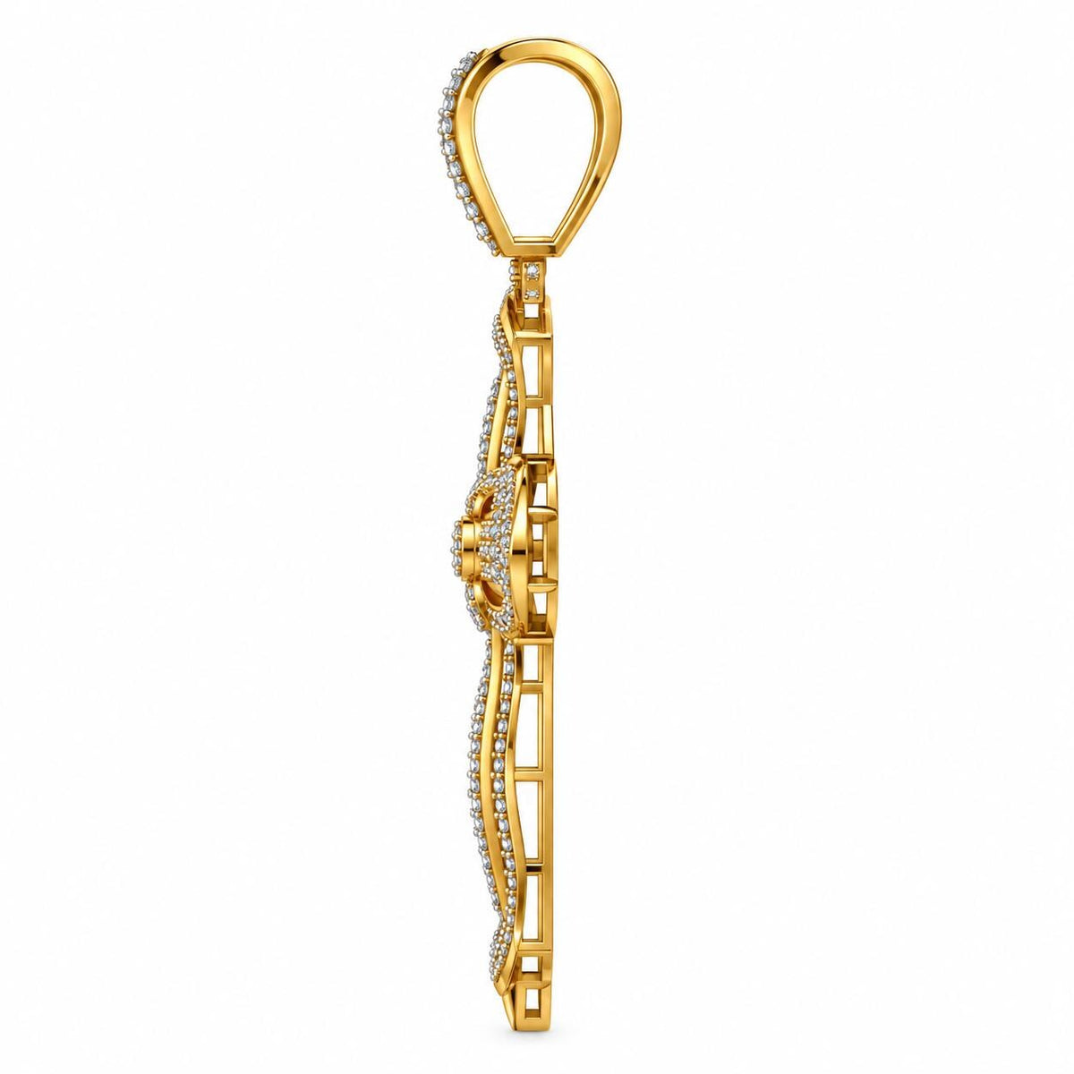 Open Outline Cross Pendant, view 4