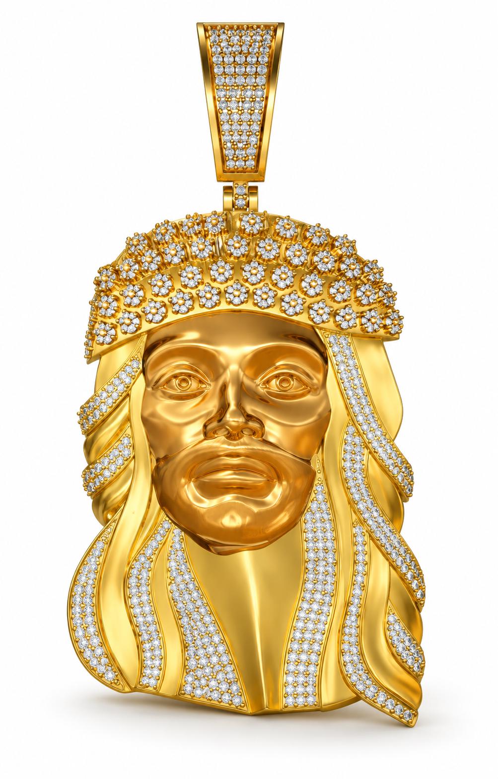 Jesus Crown of Thorns Pendant, view 3