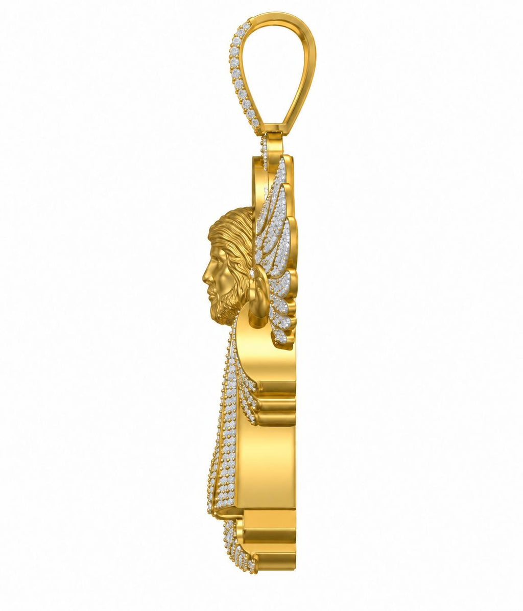Jesus Halo Wings Pendant, view 4