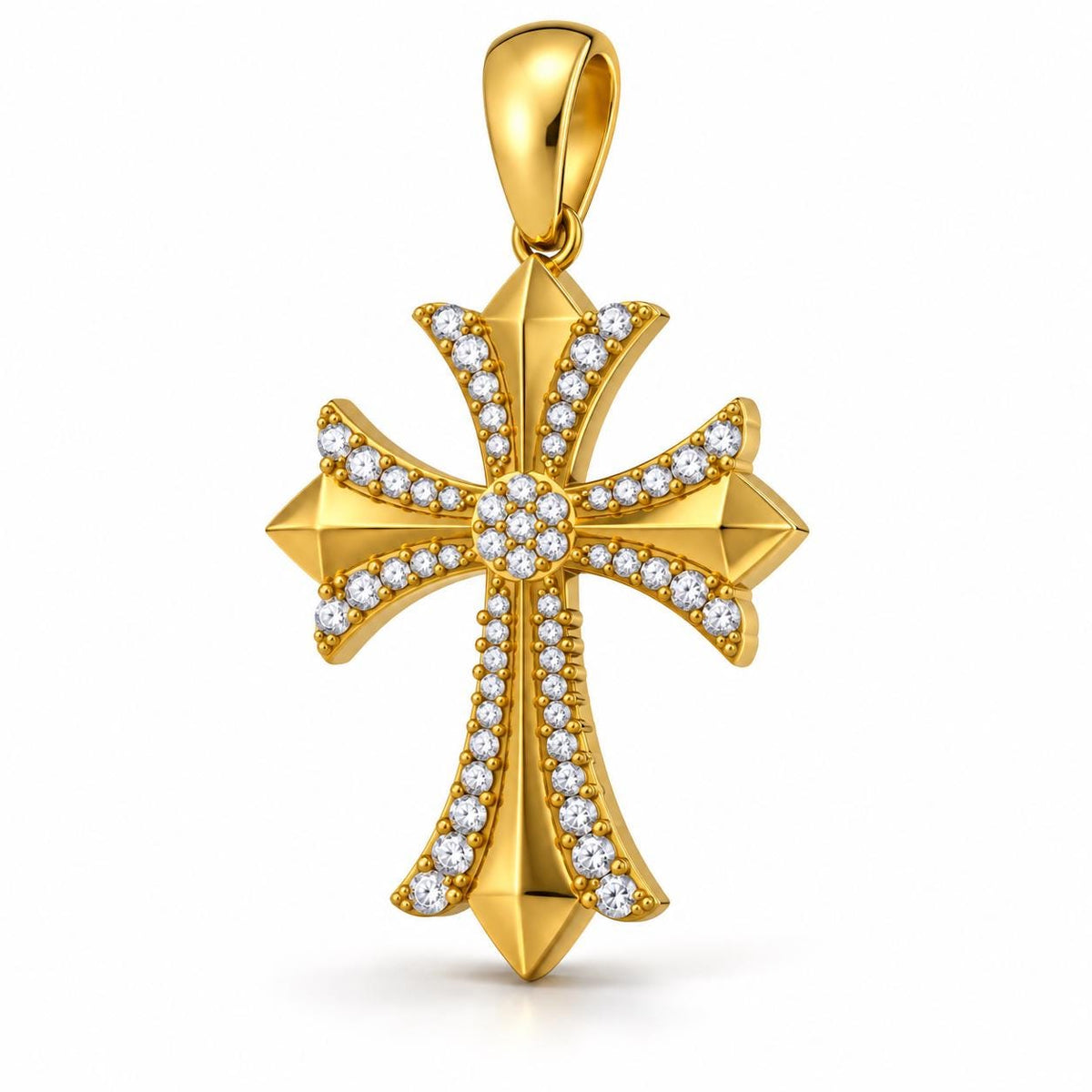 Gothic Cross Pendant, view 1
