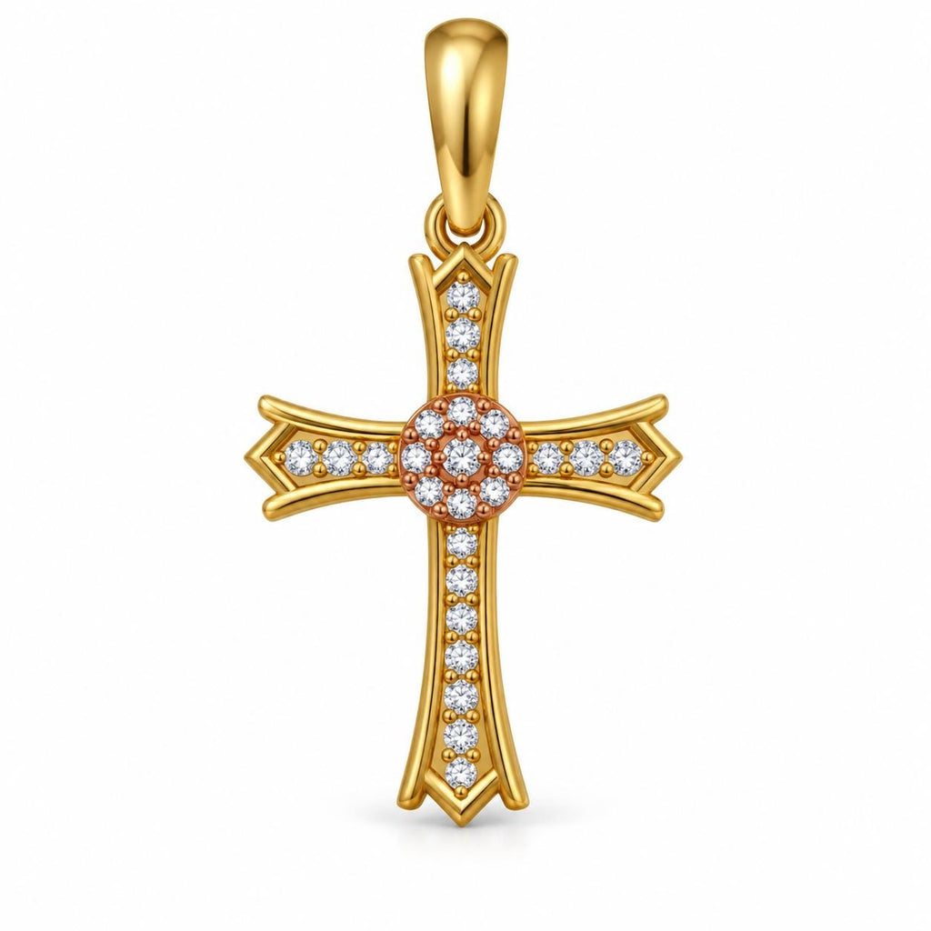 Small Pointed Cross Pendant, view 2