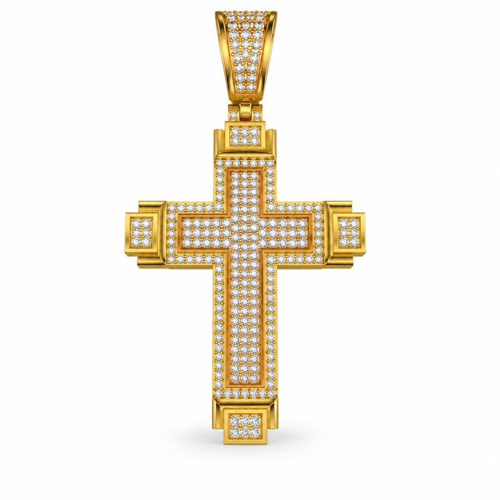 Layered Cross Pendant, view 2