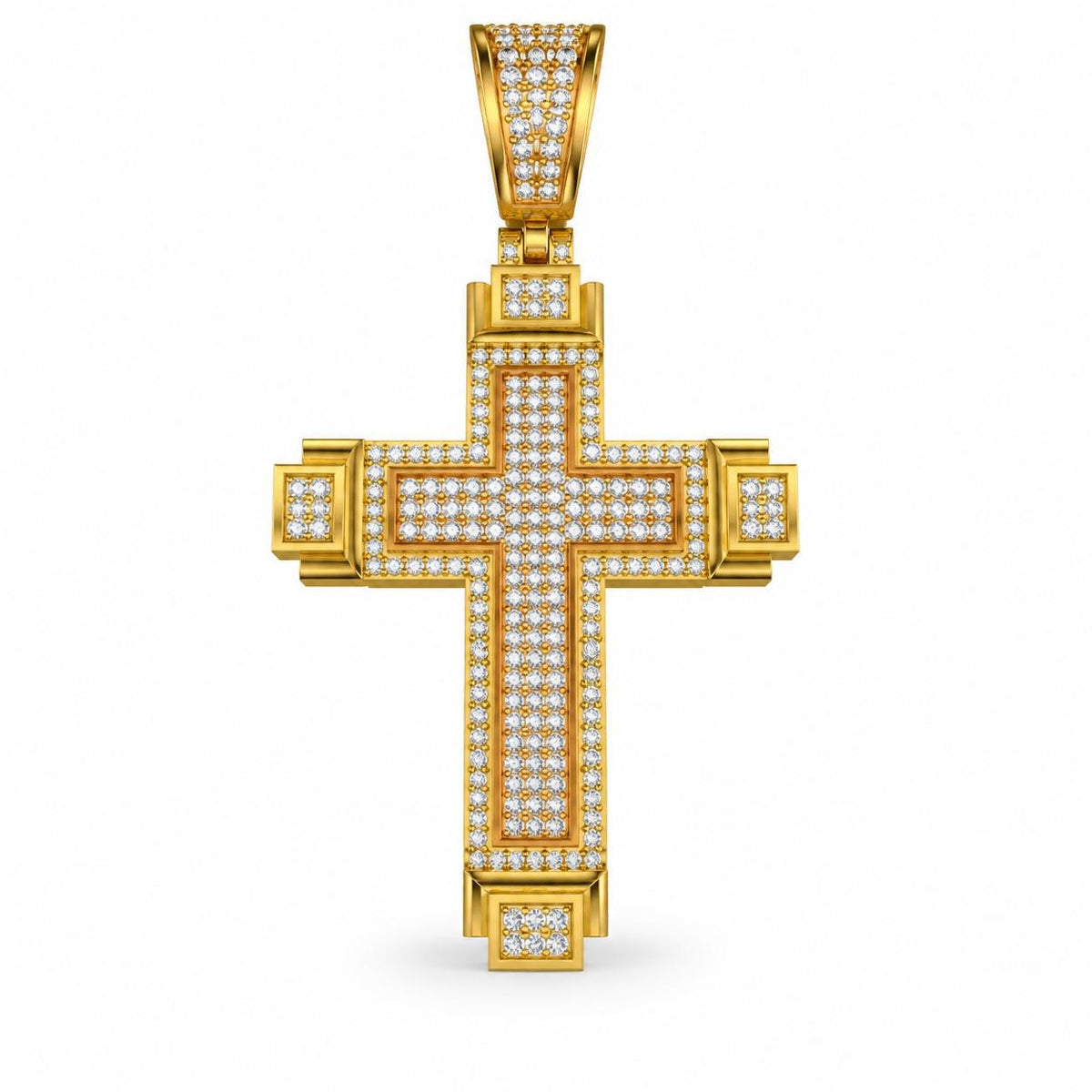 Layered Cross Pendant, view 2