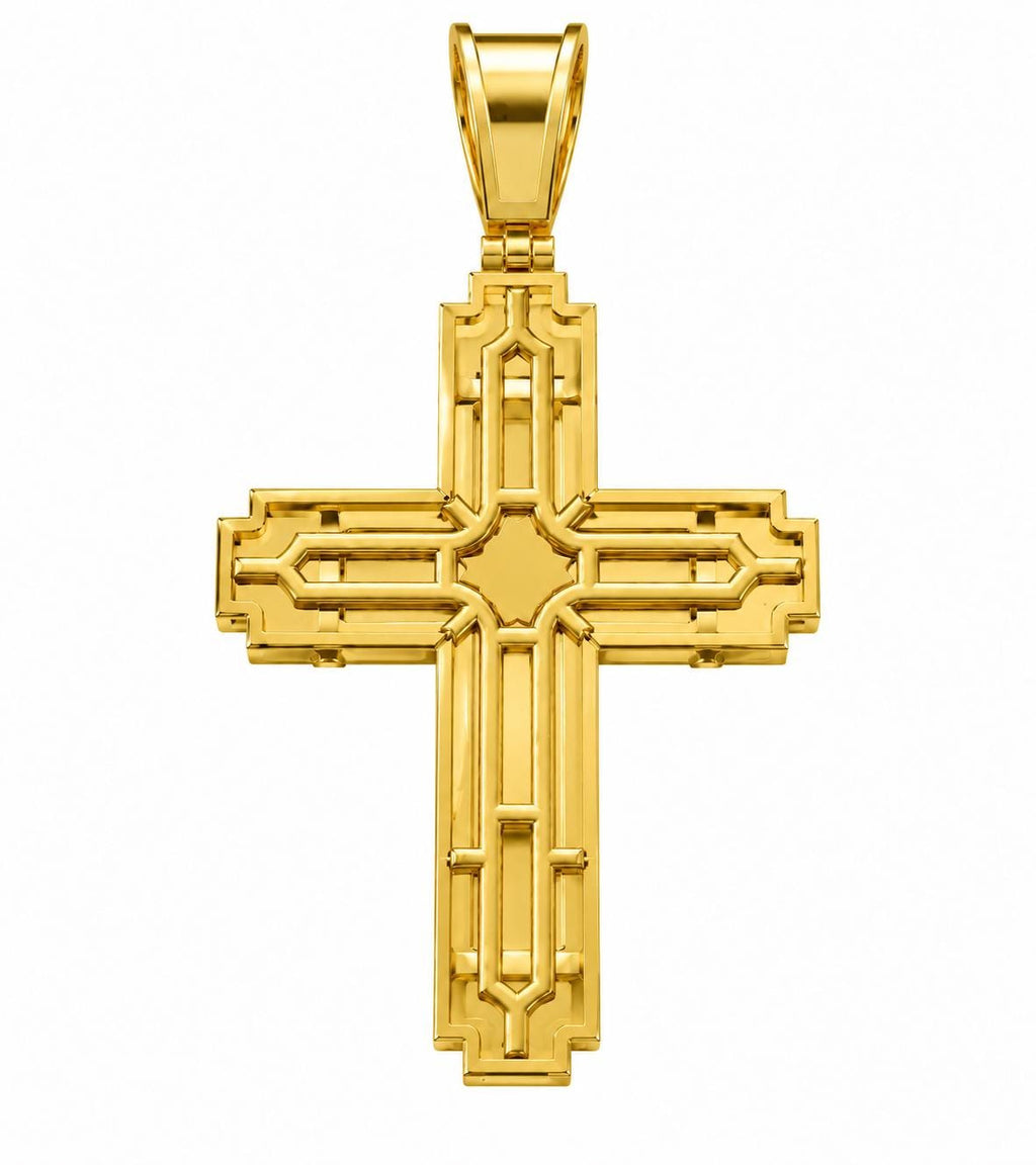 Layered Cross Pendant, view 3