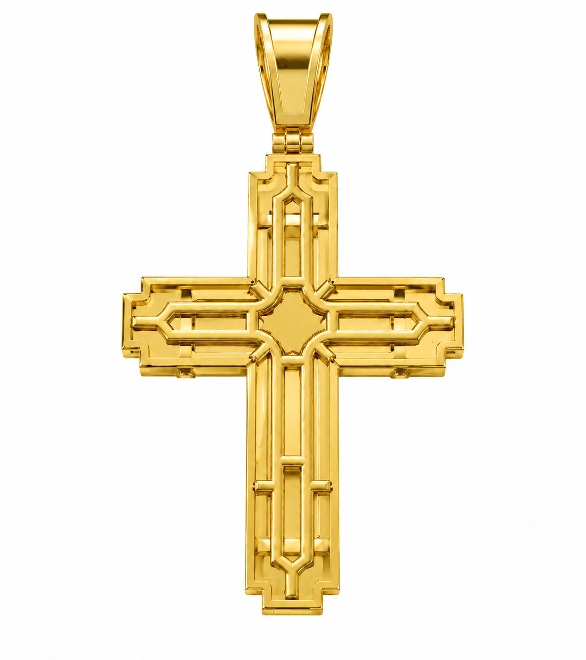 Layered Cross Pendant, view 3