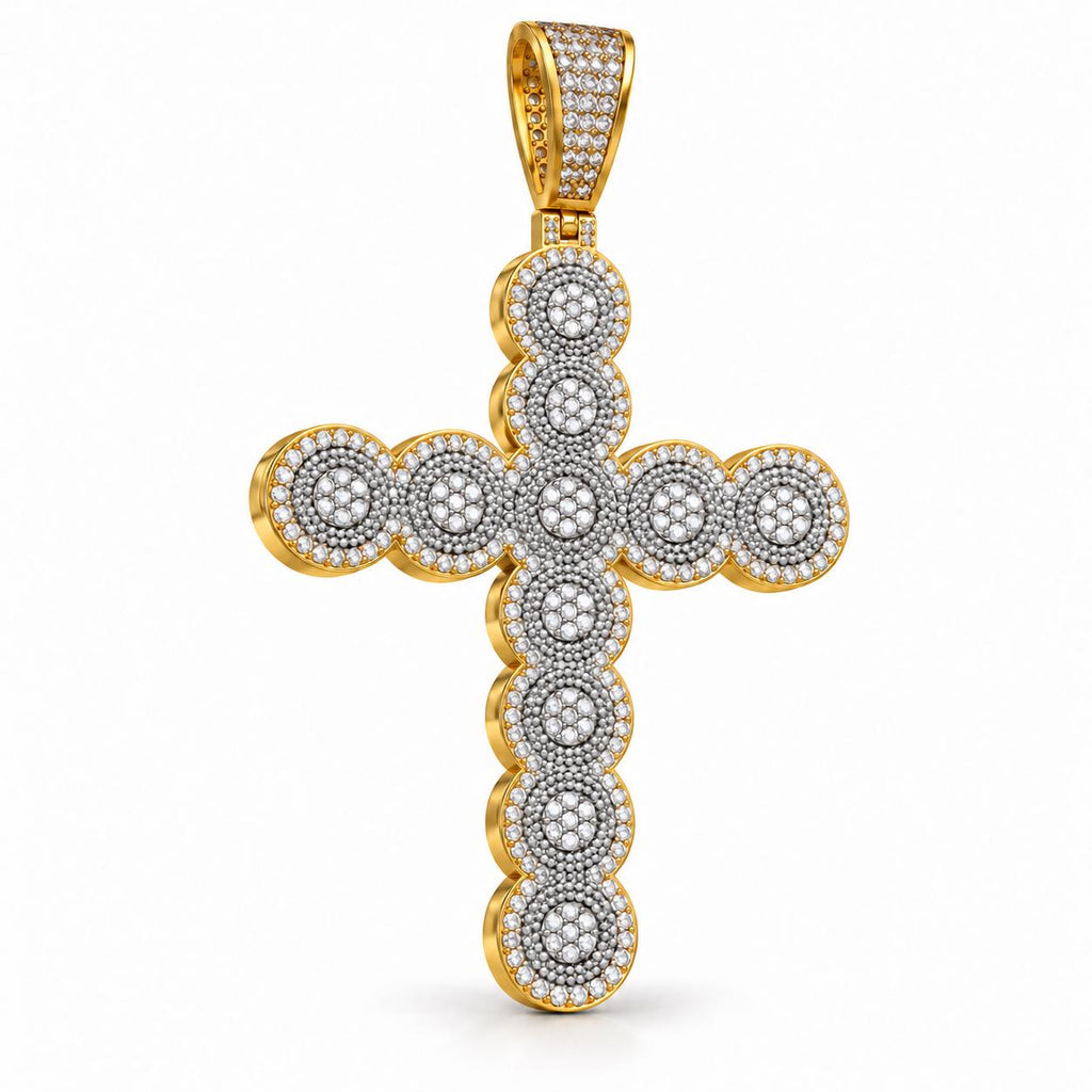 Medallion Cross Pendant, view 1