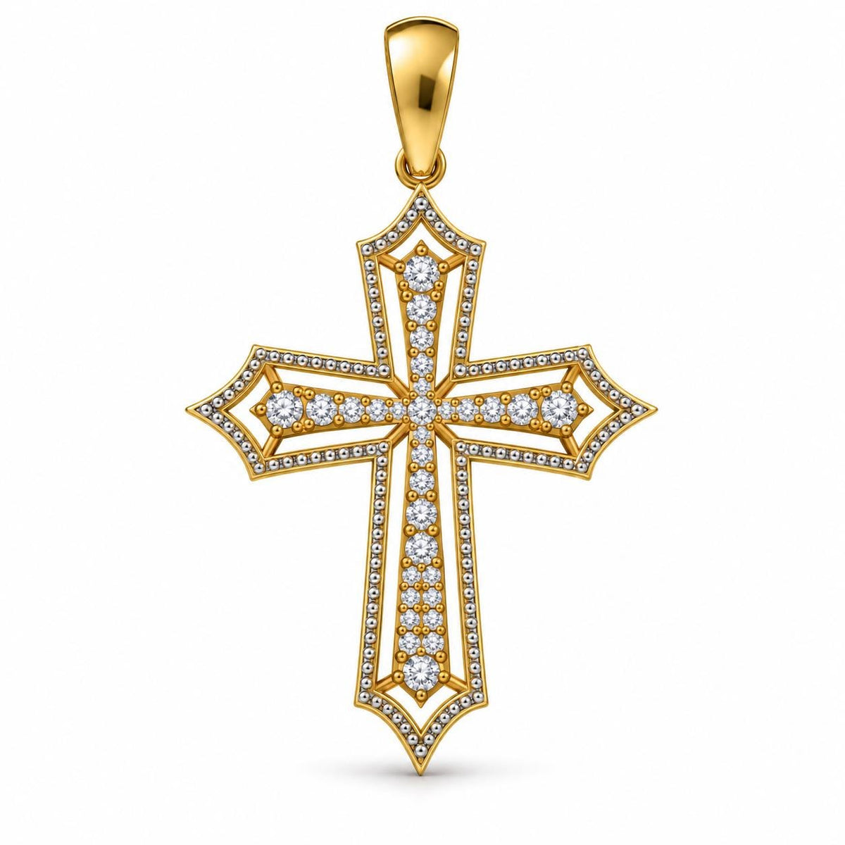 Gothic Cross Pendant, view 2