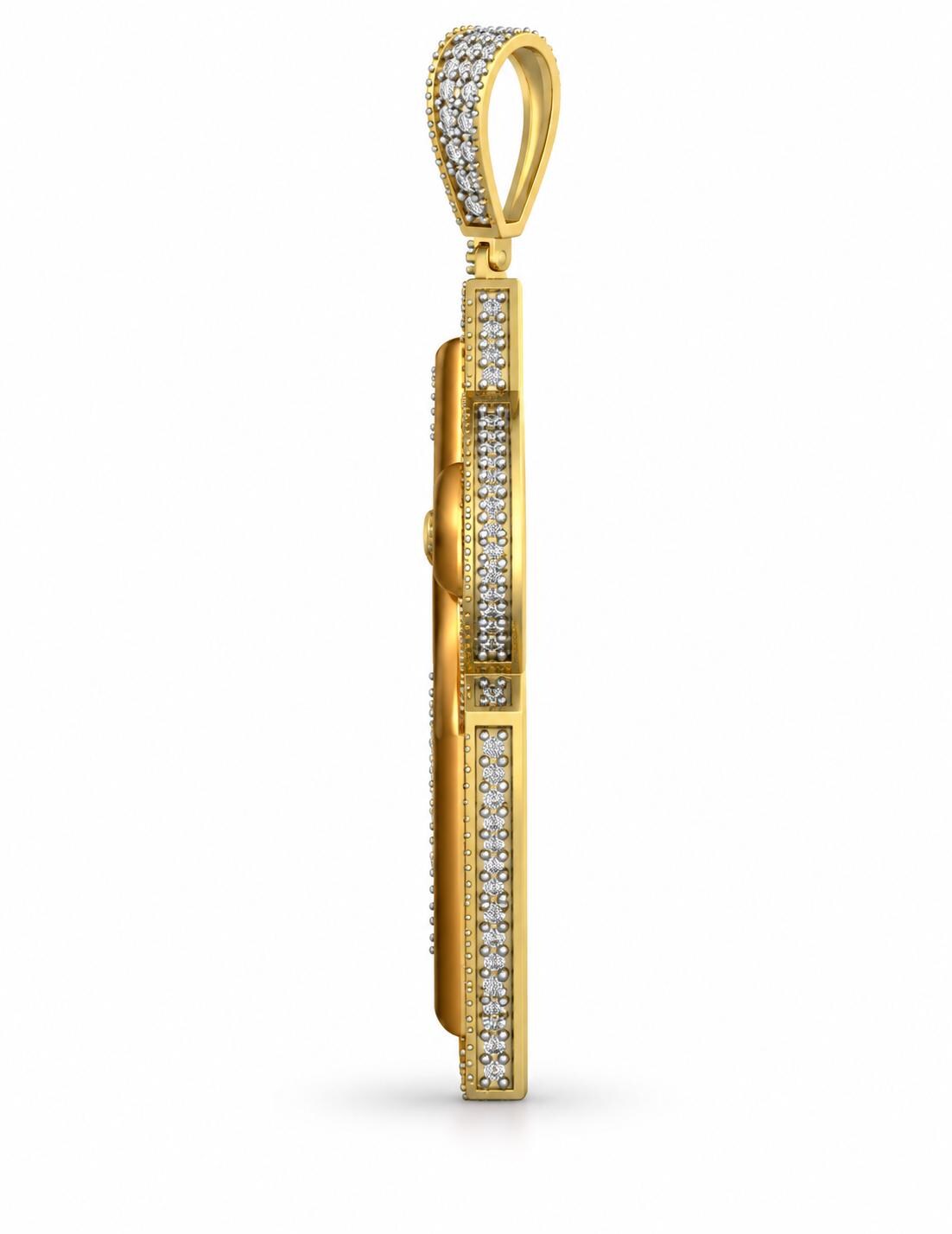 Shield Cross Pendant, view 3