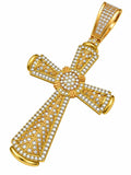 Scroll Filigree Cross Pendant, view 1