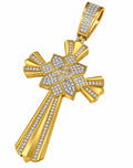 Flower Star Cross Pendant, view 1