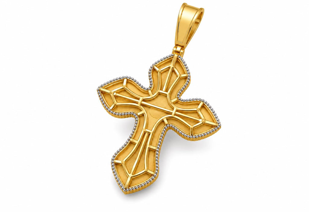Rosette Cross Pendant, view 3