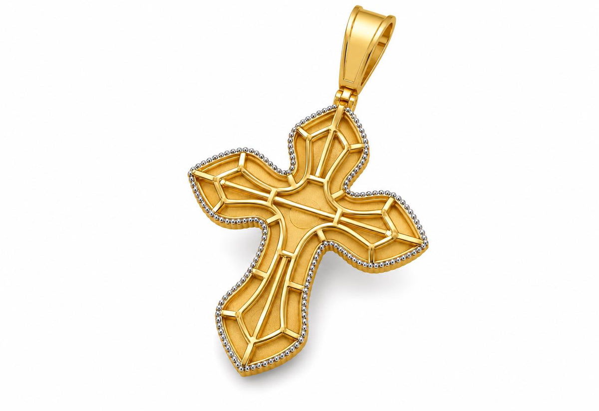 Rosette Cross Pendant, view 3