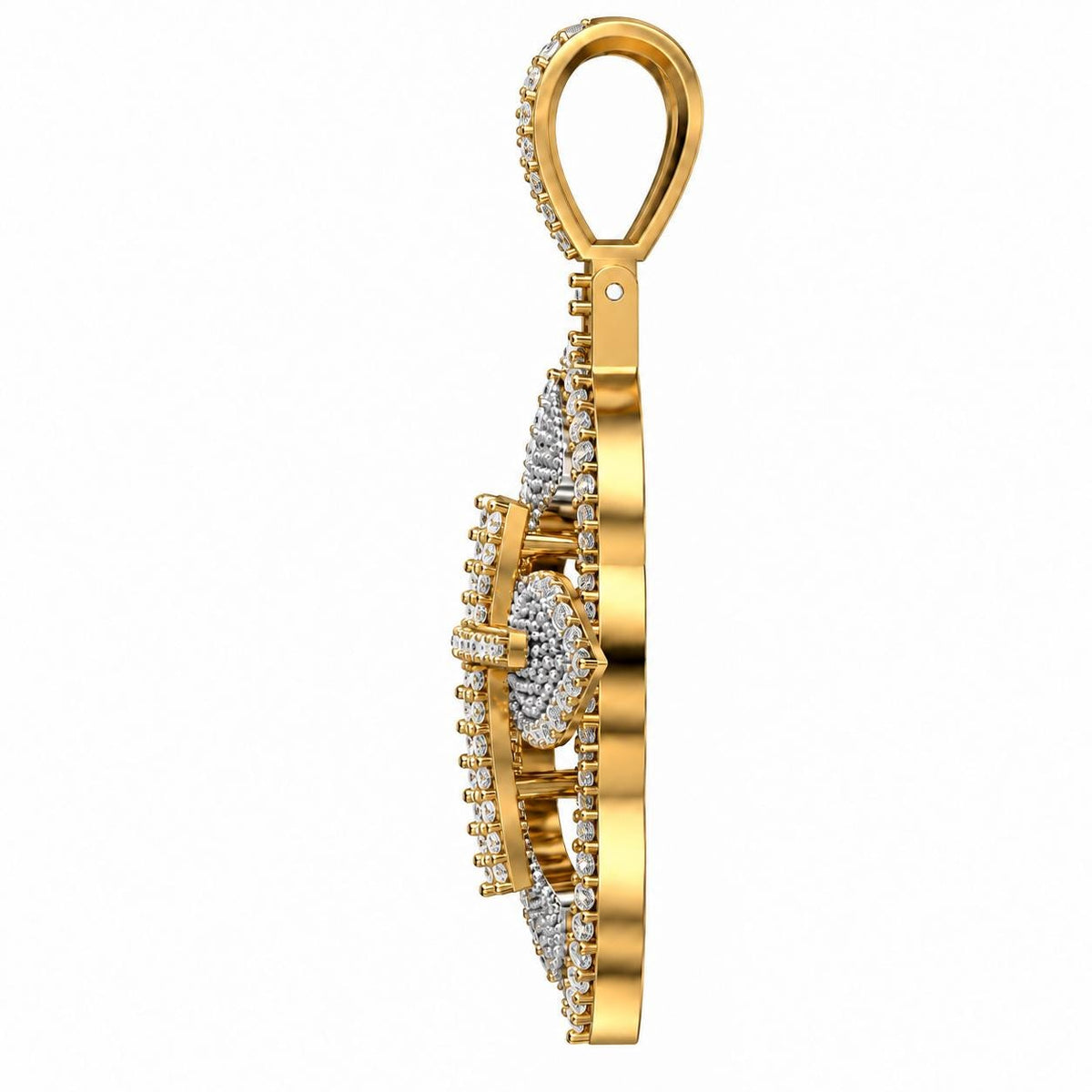 Fleur Cross Pendant, view 4