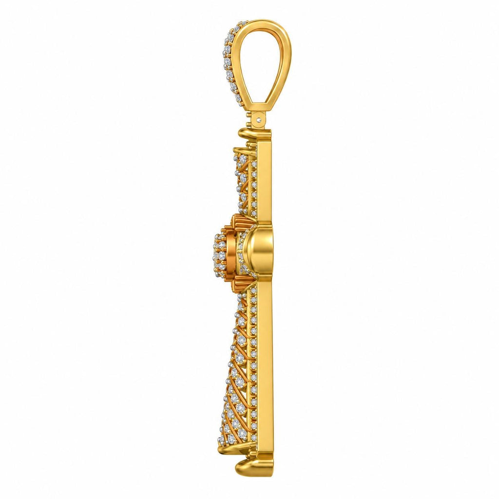 Scroll Filigree Cross Pendant, view 4