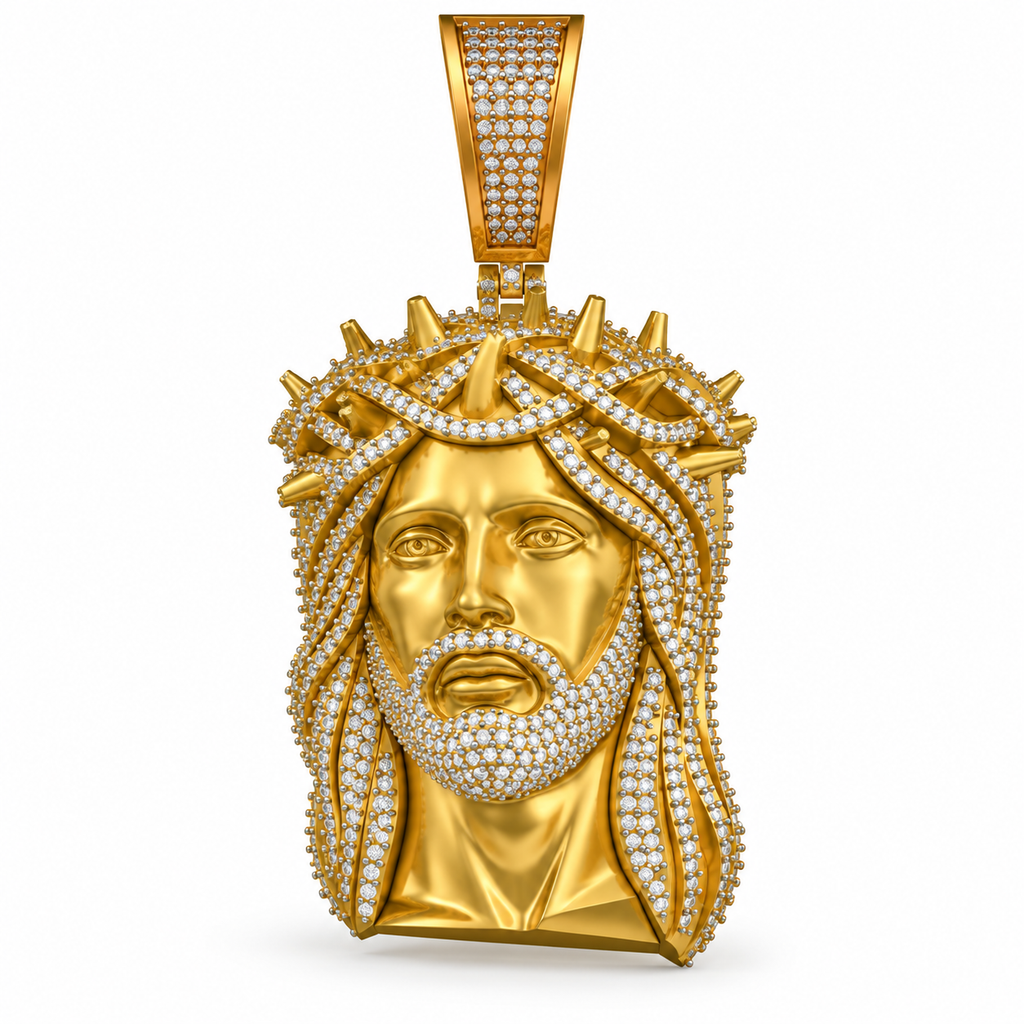 Jesus Crown of Thorns Pendant, view 1