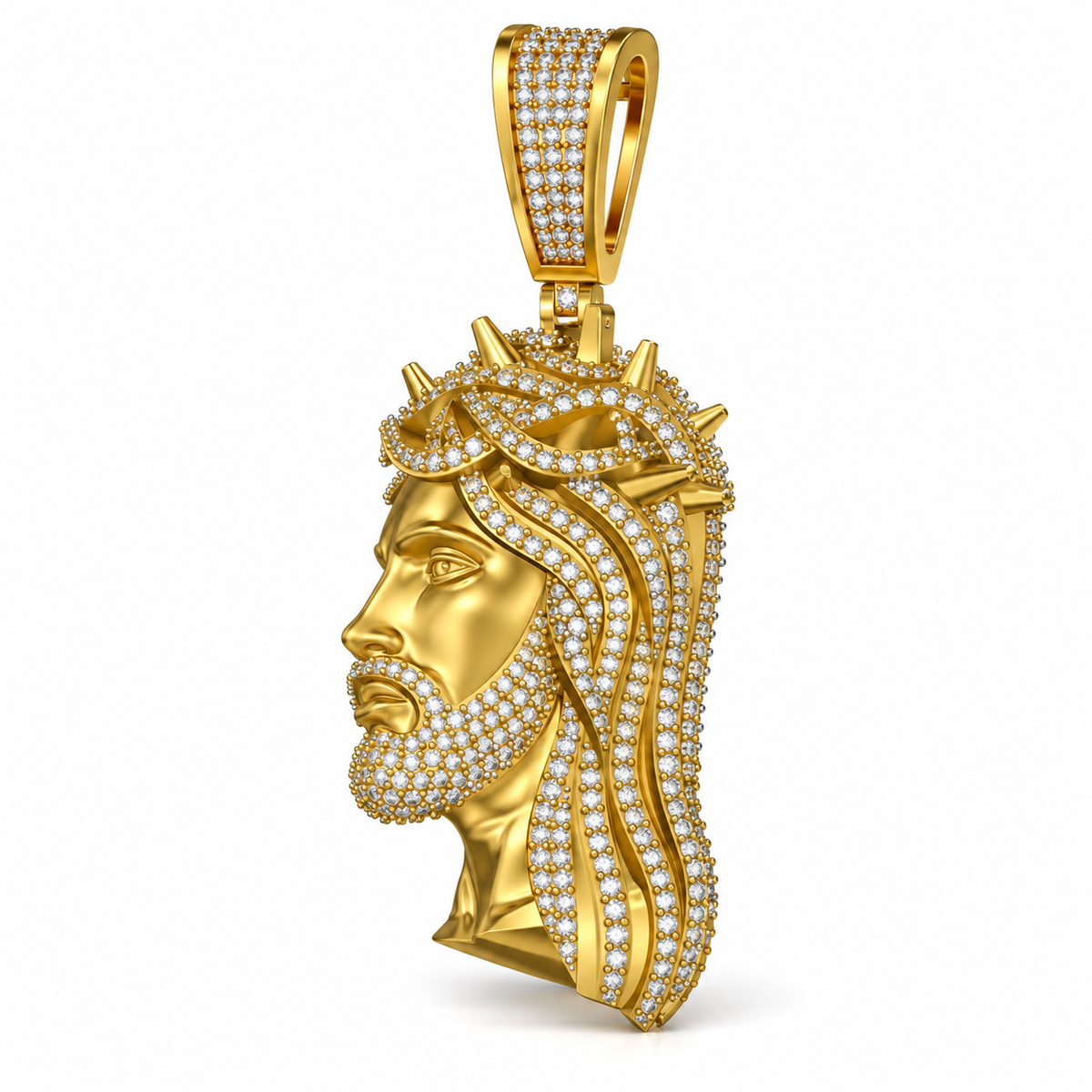 Jesus Crown of Thorns Pendant, view 3