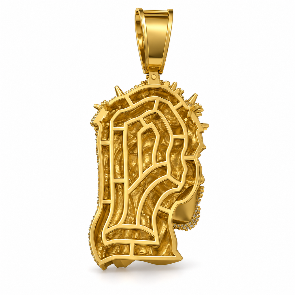 Jesus Crown of Thorns Pendant, view 4