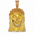 Jesus Face Crown of Thorns Pendant, view 1
